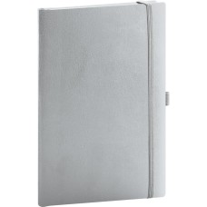 Klasszikus notesz Balacron borítással silver, pontozott, 15x21cm, Presco Klasszikus notesz Balacron borítással silver, pontozott, 15x21cm, Presco