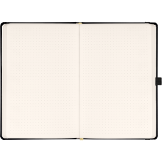 Klasszikus notesz Taggia borítással Black, pontozott, 13x21cm, Presco Klasszikus notesz Taggia borítással Black, pontozott, 13x21cm, Presco