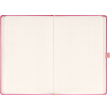 Klasszikus notesz Vivella borítással Pink, pontozott, 13x21cm, Presco Klasszikus notesz Vivella borítással Pink, pontozott, 13x21cm, Presco