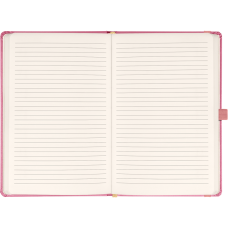 Klasszikus notesz Vivella borítással Pink, vonalas, 13x21cm, Presco Klasszikus notesz Vivella borítással Pink, vonalas, 13x21cm, Presco