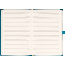 Klasszikus notesz Vivella borítással Teal, vonalas, 13x21cm, Presco Klasszikus notesz Vivella borítással Teal, vonalas, 13x21cm, Presco