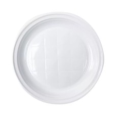 Tányér lapos D 22 cm műanyag 100 db/csomag fehér