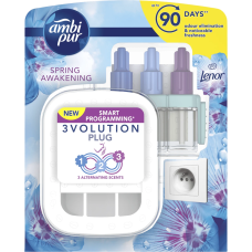 Légfrissítő elektromos kezdőcsomag 20 ml Ambi Pur 3 Volution Lenor Spring