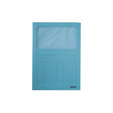 Mappa, ablakos, karton, A4, LEITZ, világoskék