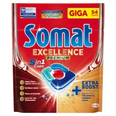 Mosogatógép tabletta 54 db/doboz 5 in 1 Somat Excellence Mosogatógép tabletta 54 db/doboz 5 in 1 Somat Excellence