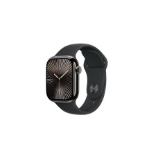 Okosóra APPLE Watch S10 Cellular 42mm Slate titanium Case with Black Sport Band - M/L