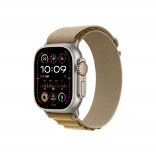 Okosóra APPLE Watch Ultra2 v2 Cellular 49mm Natural titanium Case with Tan Alpine Loop - Large