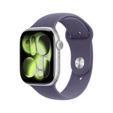 Okosóra Apple Watch S11 GPS 42mm Silver Aluminium Case with Purple Fog Sport Band - M/L