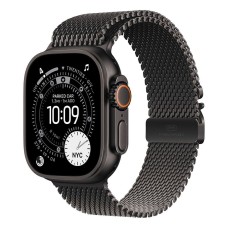 Okosóra Apple Watch Ultra 3 Cellular 49mm Black Titanium Case with Black Titanium Milanese Loop - Medium