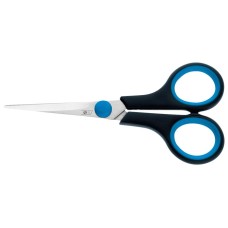 Olló 13cm, műanyag fekete/kék nyél A-series Olló 13cm, műanyag fekete/kék nyél A-series