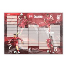 Órarend egylapo, Liverpool, 25 db/csomag, Nebulo Órarend egylapo, Liverpool, 25 db/csomag, Nebulo
