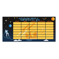 Órarend egylapos fiús, Ars Una GRAVITY 25db/csomag