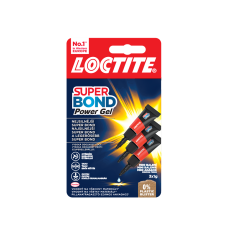 Pillanatragasztó 3x1g Loctite Super Bond Power Gél Mini Trio