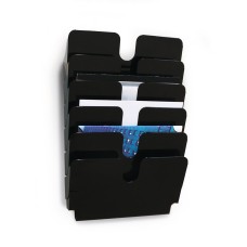 Prospektustartó A4, Durable Flexiplus 6 fekvő, fekete Prospektustartó A4, Durable Flexiplus 6 fekvő, fekete