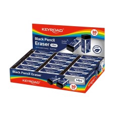 Radír, 30 db/display, Keyroad Tec Black, fekete Radír, 30 db/display, Keyroad Tec Black, fekete