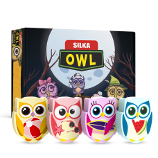 Radír, bagoly, 36 db/display, Silka