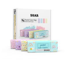 Radír, cuki, pasztell, 20 db/display Silka