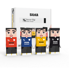 Radír, focisták, 20 db/display Silka