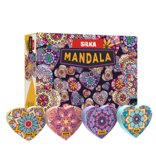 Radír, mandala, 36 db/display, Silka