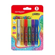 Ragasztó folyékony dekorációs , glitteres, Keyroad, 6 x 10 g Ragasztó folyékony dekorációs , glitteres, Keyroad, 6 x 10 g