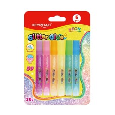 Ragasztó folyékony dekorácós , neon, Keyroad, 6 x 10 g Ragasztó folyékony dekorácós , neon, Keyroad, 6 x 10 g
