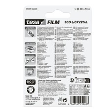 Ragasztószalag 19mmx33m irodai átlátszó újrahasznosított Tesa Eco & Crystal
