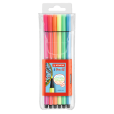 Rostirón, filctoll készlet, 1mm, M Stabilo PEN metallic 6806/8-32 6 db-os klt.