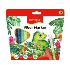 Rostirón, filctoll készlet 2 mm 18 db/bliszter Keyroad vegyes színek Rostirón, filctoll készlet 2 mm 18 db/bliszter Keyroad vegyes színek
