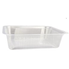 Síkperemes PP tálca 187 x 137 x 50 mm fekete