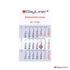 Speditőr naptár 1 tömb, 3 hónap Primus Club 300 × 480 mm, fehér lapokkal Fejrész üres Dayliner 2027. Speditőr naptár 1 tömb, 3 hónap Primus Club 300 × 480 mm, fehér lapokkal Fejrész üres Dayliner 2027.