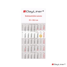 Speditőr naptár 1 tömb, 5 hónap SP-15 330 × 670 mm, fehér lapokkal Fejrész üres Dayliner 2027. Speditőr naptár 1 tömb, 5 hónap SP-15 330 × 670 mm, fehér lapokkal Fejrész üres Dayliner 2027.
