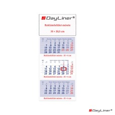 Speditőr naptár 3 tömb, 3 hónap Maxi Club 350 × 820 mm, fehér lapokkal Fejrész üres Dayliner 2027. Speditőr naptár 3 tömb, 3 hónap Maxi Club 350 × 820 mm, fehér lapokkal Fejrész üres Dayliner 2027.