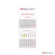 Speditőr naptár 3 tömb, 3 hónap SP-30 330 × 760 mm, fehér lapokkal Fejrész üres Dayliner 2027. Speditőr naptár 3 tömb, 3 hónap SP-30 330 × 760 mm, fehér lapokkal Fejrész üres Dayliner 2027.
