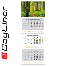 Speditőr naptár 3 tömb, 3 hónap SP-3 330 × 880 mm, fehér lapokkal Erdő Dayliner 2027. Speditőr naptár 3 tömb, 3 hónap SP-3 330 × 880 mm, fehér lapokkal Erdő Dayliner 2027.