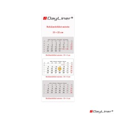 Speditőr naptár 3 tömb, 3 hónap SP-3 330 × 880 mm, fehér lapokkal Fejrész üres Dayliner 2027. Speditőr naptár 3 tömb, 3 hónap SP-3 330 × 880 mm, fehér lapokkal Fejrész üres Dayliner 2027.