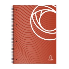 Spirálfüzet A4, 80lap, perforált lyukasztott Bluering® kockás