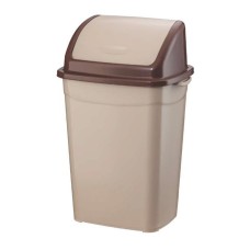 Szemeteskuka billenő fedéllel műanyag 16 literes barna UP118-210