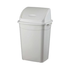 Szemeteskuka billenő fedéllel műanyag 16 literes fehér UP118-001