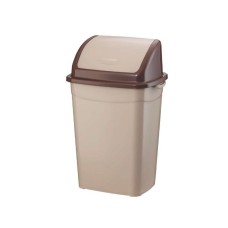 Szemeteskuka billenő fedéllel műanyag 4 literes barna UP114