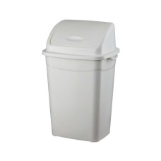 Szemeteskuka billenő fedéllel műanyag 9 literes fehér UP116