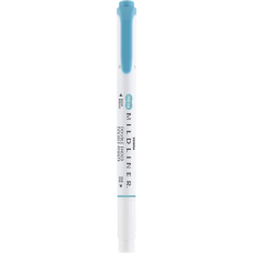 Szövegkiemelő 1,0/3,5 mm, kétvégű, Zebra Mildliner Warm, füstkék