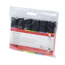 Szövegkiemelő 1-5mm, vágott hegyű, lapos test, A-Series 6-os készlet