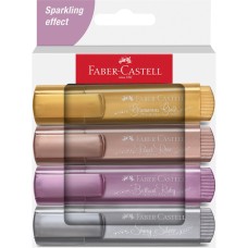 Szövegkiemelő készlet 1-5mm vágott papír dob Faber-Castell 46 metál arany,gyöngyház rózsaszín,rubin,ezüst 4klf. szín Szövegkiemelő készlet 1-5mm vágott papír dob Faber-Castell 46 metál arany,gyöngyház rózsaszín,rubin,ezüst 4klf. szín