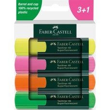 Szövegkiemelő készlet 1-5mm vágott papír dobozban Faber-Castell 48 fluoreszkáló sárga,rózsaszín,narancs,zöld 4klf. szín Szövegkiemelő készlet 1-5mm vágott papír dobozban Faber-Castell 48 fluoreszkáló sárga,rózsaszín,narancs,zöld 4klf. szín