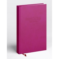 Tanári határidőnapló A5, műbőr 150mmx210mm, fehér lapokkal lila 2026/2027 Realsystem