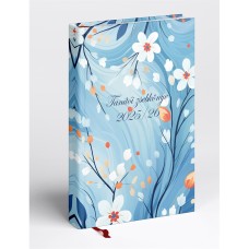 Tanítói zsebkönyv A5, műbőr 145mmx205mm, fehér lapokkal szirmok 2026/2027 Realsystem