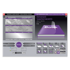 Tankönyvborító öntapadó, 50x33cm, 10 ív/csomag, Ars Una, virágmintás