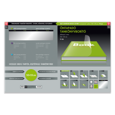 Tankönyvborító öntapadó, 50x33cm, 10 ív/csomag, Ars Una, víztiszta