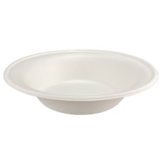 Tányér leveses 500 ml komposztálható cukornád 50 db/csomag, fehér