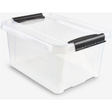 Tároló doboz műanyag 32 liter csatos átlátszó Probox Tároló doboz műanyag 32 liter csatos átlátszó Probox